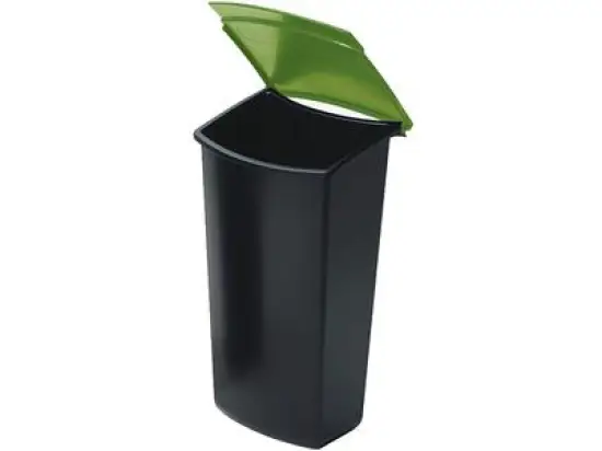 Abfalleinsatz HAN 1843-05 Mondo schwarz/grün mit Deckel 3 Liter Volumen für 1840