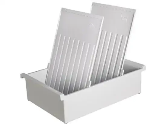 Karteitrog HAN 954-0-1-11 A4-hoch für 1300 Karten grau inkl. 2 Stützplatten