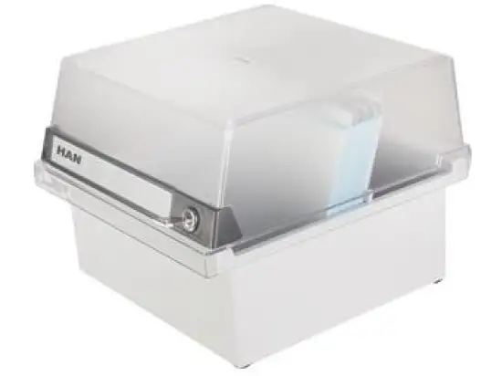 Karteibox HAN 965-S-631 A5-quer grau-transluzent für 800 Karten