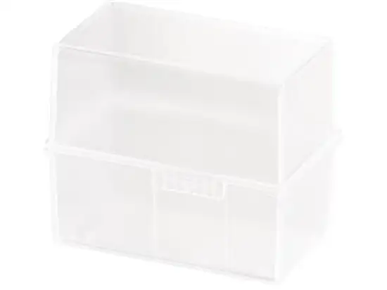 Karteibox HAN 976-63 A6-quer für 400 Karten transluzent klar