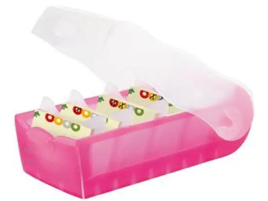 Karteibox HAN 997-663 Croco A7-quer pink-transluzent für 900 Karten