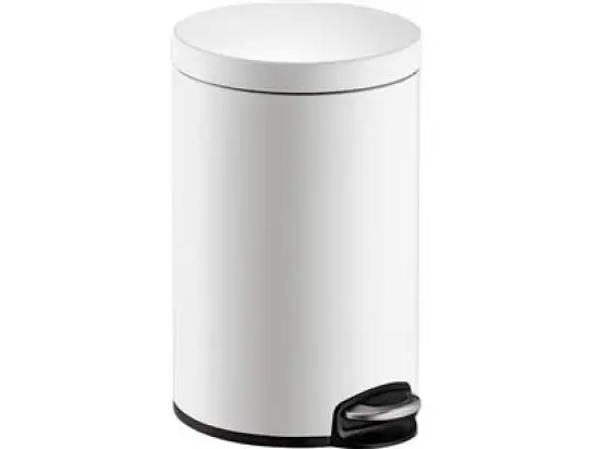 Treteimer Helit H2403505 Design Classic 12 Liter weiß Metall