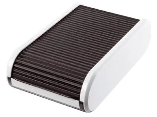 Visitenkartenbox Helit H6218091 schwarz/weiß für 300 Karten 136x240x67mm