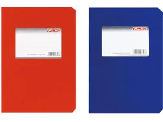 Schulheft Herlitz 300003995 00263517 A5 liniert 150 Blatt farbig sortiert rot/blau, Pack 5 Stk