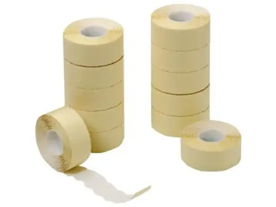 Preis-Etiketten Herlitz 300003761 01605328 2-zeilig 26 x 16 mm, Pack 12 Rollen je 1.200 Stk