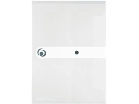 Dokumententasche Herlitz 300000699 11206653 easy orga A4 PP transparent-farblos mit Druckknopfverschluss, Pack 6 Stk
