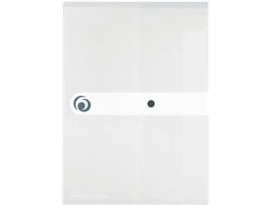 Dokumententasche Herlitz 300000702 11207065 easy orga A5 PP transparent-farblos mit Druckknopfverschluss, Pack 6 Stk