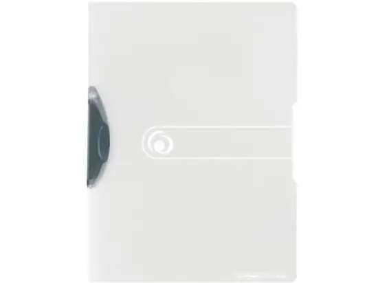 Klemmmappe Herlitz 300000704 11207107 Express-Clip easy orga transparent-farblos A4 PP bis 30 Blatt Clip grau, Pack 5 Stk