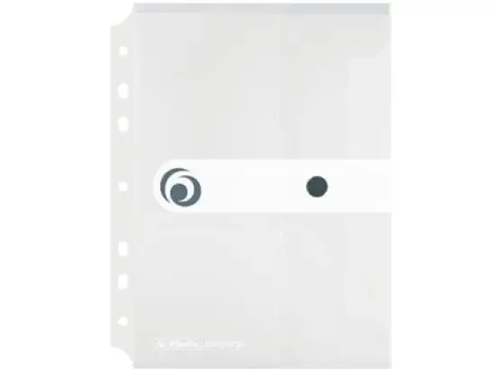 Dokumententasche Herlitz 300000736 11293818 easy orga A5 PP transparent-farblos abheftbar mit Druckknopfverschluss, Pack 6 Stk