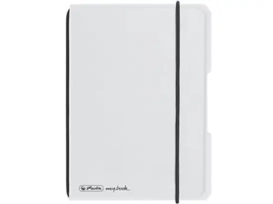 Notizheft Herlitz 300003348 11361409 my.book flex A6 40 Blatt kariert PP farblos, Pack 5 Stk