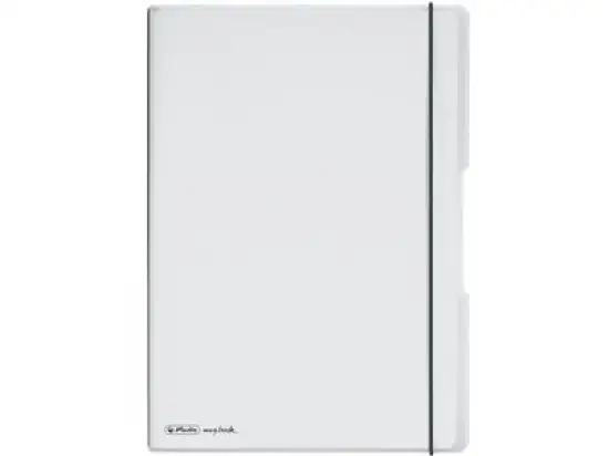 Notizheft Herlitz 300003349 11361425 my.book flex A4 2 x 40 Blatt liniert+kariert PP farblos