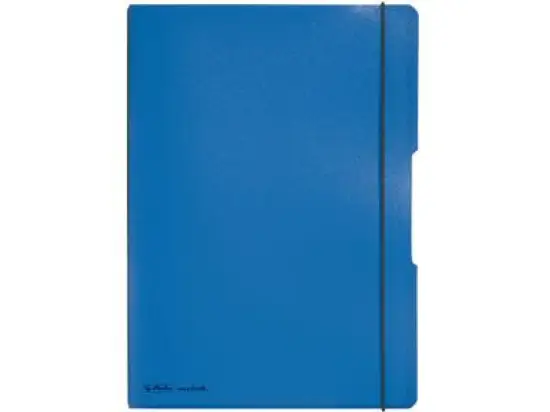 Notizheft Herlitz 300003351 11361441 my.book flex A4 2 x 40 Blatt liniert+kariert PP blau, Pack 3 Stk