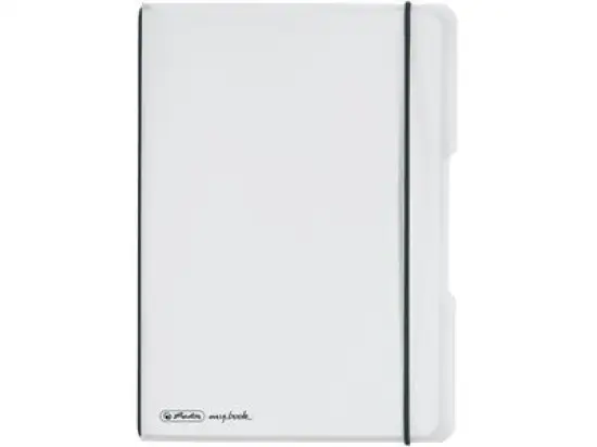 Notizheft Herlitz 300003357 11361516 my.book flex A5 40 Blatt kariert PP farblos, Pack 5 Stk