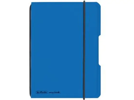 Notizheft Herlitz 300003362 11361573 my.book flex A6 40 Blatt kariert PP blau, Pack 5 Stk