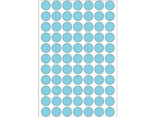 Markierungspunkte Herma 2233 Ø 13mm blau, Pack 2464 Stk/32 Blatt