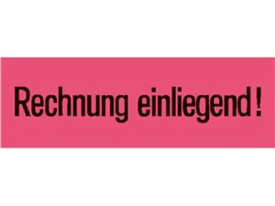 Versandzettel Herma 6752 39x118mm selbstklebend "Rechnung einliegend", Pack 1000 Stk