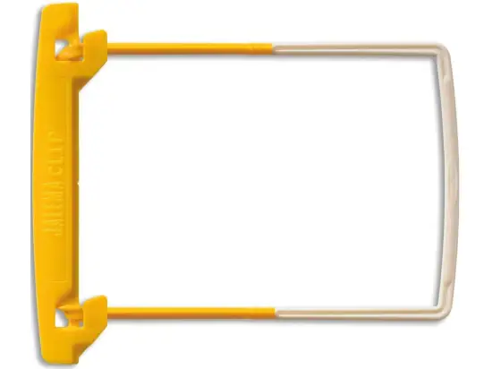 Abheftbügel Jalema 5710000 Clip gelb/weiß, Pack 100 Stk