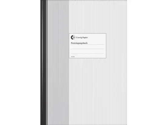 Post-Eingangsbuch Coswig Papier 86-1094603 861094603 A4, 192 Seiten, Papier, grau/schwarz