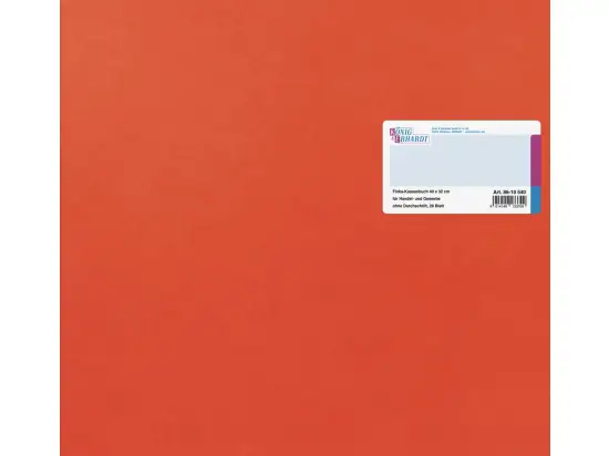 Kassenbuch König & Ebhardt 86-10540 8610540 Finka 400x320 mm, 56 Seiten, Karton, orange