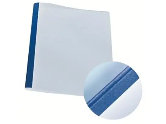 Thermobindemappen Leitz 39241 3mm blau Leinen A4, Pack 100 Stk
