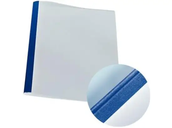 Thermobindemappen Leitz 177119 3mm blau Leinen A4, Pack 25 Stk