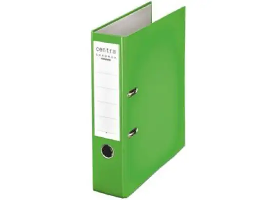Ordner Centra 230146 Chromos A4, 80mm, Pappe/PP-Folie, Wechselfenster, apfelgrün