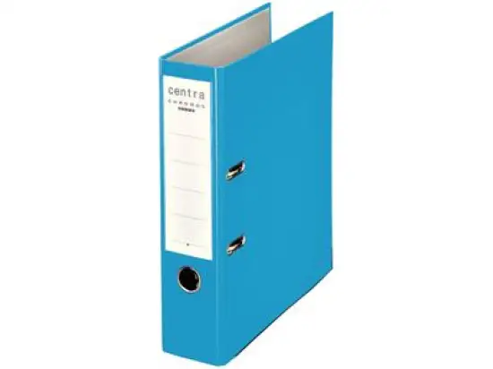 Ordner Centra 230148 Chromos A4, 80mm, Pappe/PP-Folie, Wechselfenster,königsblau