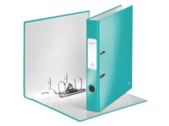 Ordner Leitz 1006-00-51 10060051 Wow A4, 50mm, Pappe/laminiertes Papier, eisblau