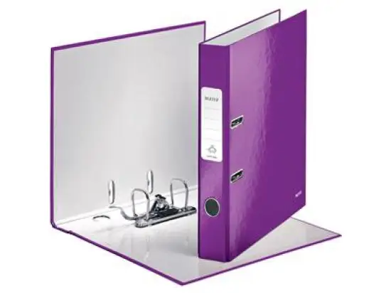 Ordner Leitz 1006-00-62 10060062 Wow A4, 50mm, Pappe/laminiertes Papier, violett