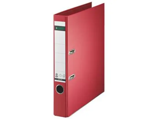 Ordner Leitz 1008-00-25 10080025 A4, 50mm, Pappe/Papier, rot, Pack 10 Stk