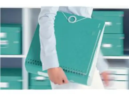 Ordner Leitz 1106-00-51 11060051 Wow A4, 80mm, gewölbt, Polyfoam, eisblau