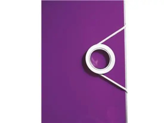 Ordner Leitz 1106-00-62 11060062 Wow A4, 80mm, gewölbt, Polyfoam, violett