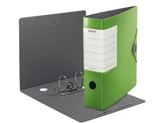 Ordner Leitz 1112-00-50 11120050 Solid A4, 82mm, Polyfoam, Gummizug, Wechselfenster, hellgrün