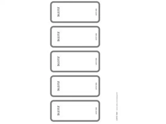 Ordner-Rückenschild Etiketten Leitz 1692-00-85 16920085 grau selbstklebend breit PC für Ordner 1005, Pack 50 Stk