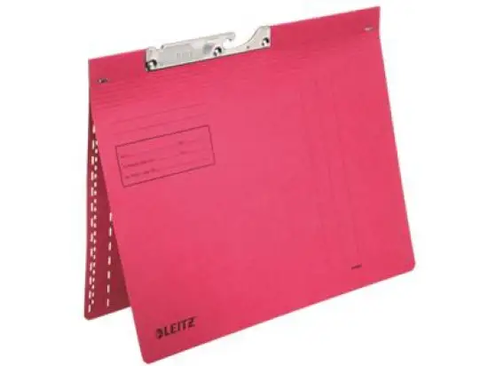 Pendelhefter Leitz 2014-00-25 20140025 A4, Manilakarton 250g, kaufmännische Heftung, rot, Pack 50 Stk