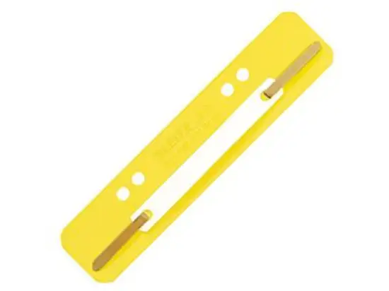 Heftstreifen Leitz 3710-00-15 37100015 kurz, Kunststoffdeckleiste (PP), gelb, Pack 25 Stk