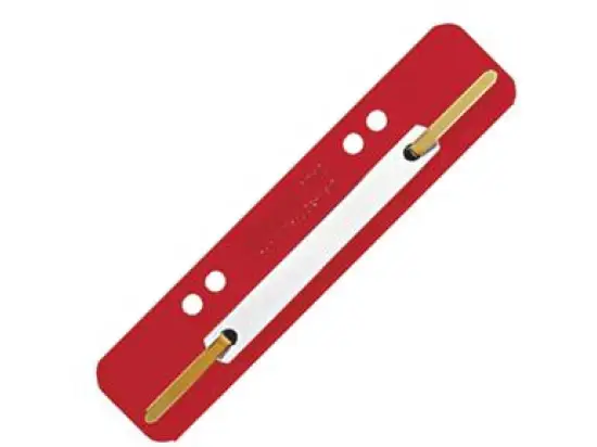 Heftstreifen Leitz 3710-00-25 37100025 kurz, Kunststoffdeckleiste (PP), rot, Pack 25 Stk