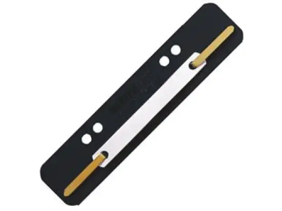 Heftstreifen Leitz 3710-00-95 37100095 kurz, Kunststoffdeckleiste (PP), schwarz, Pack 25 Stk