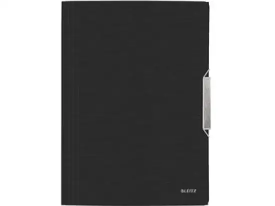 Eckspannermappe Leitz 3977-00-94 39770094 Style A4 satin schwarz, Pack 10 Stk