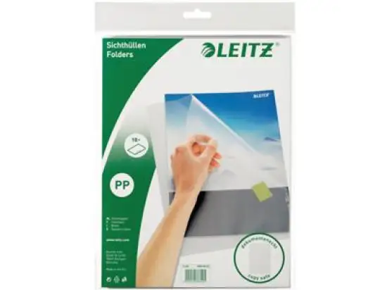 Sichthüllen Leitz 4000-60-03 40006003 A4 farblos 130my PP, Pack 10 Stk