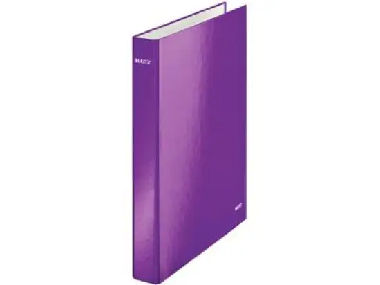 Ringbuch Leitz 4241-00-62 42410062 Wow A4, 2 Ringe Ø 25mm, Pappe/Papier laminiert, D-Ring-Mechanik, violett
