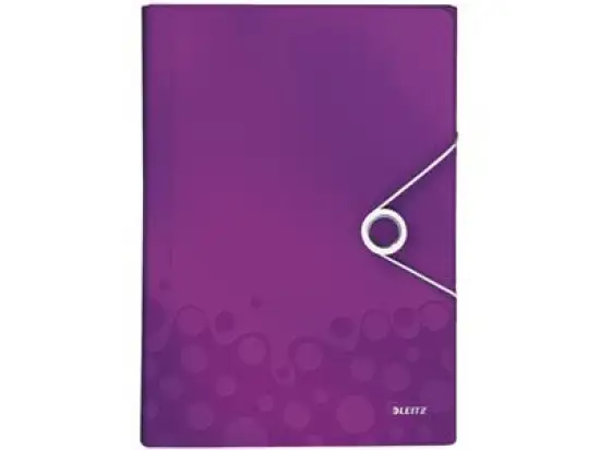Projektmappe Leitz 4589-00-62 45890062 Wow violett A4 PP für 250 Blatt