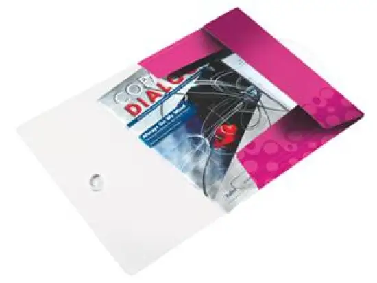 Eckspannermappe Leitz 4599-00-23 45990023 Wow pink-metallic A4 PP für 150 Blatt, Pack 10 Stk