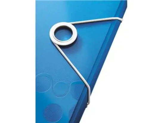 Eckspannermappe Leitz 4599-00-36 45990036 Wow blau-metallic A4 PP für 150 Blatt, Pack 10 Stk