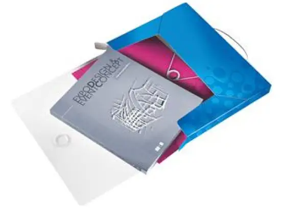 Ablagebox Leitz 4629-00-36 46290036 Wow blau-metallic A4 PP 30mm mit Rückenschild, Pack 5 Stk