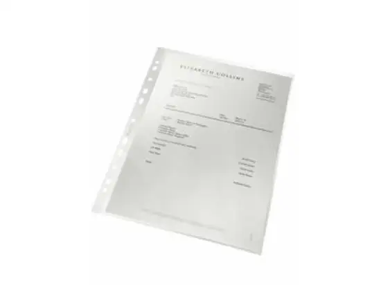Prospekthüllen Leitz 4791-00-03 47910003 re:cycle A4 100my PP genarbt, Pack 100 Stk