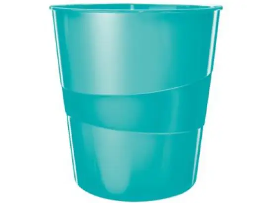 Papierkorb Leitz 5278-10-51 52781051 Wow 15 Liter eisblau