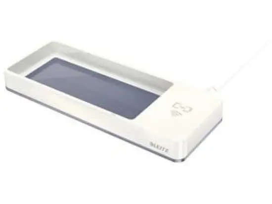 Stifteschale mit Induktionsladegerät Leitz 5365-10-01 53651001 Wow Duo Colour weiß