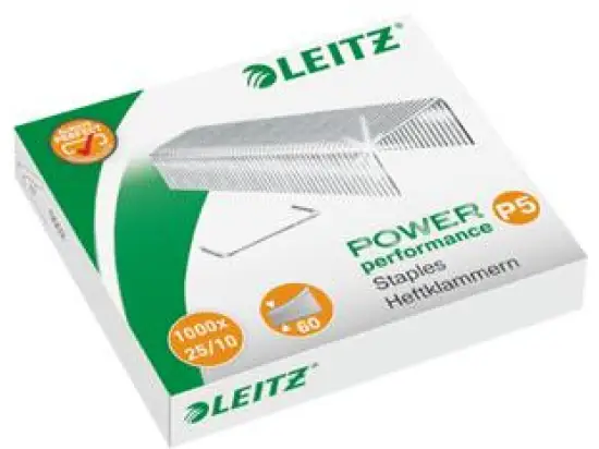 Heftklammern Leitz 5574-00-00 55740000 25/10 verzinkt, Pack 1000 Stk