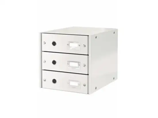 Schubladenset Leitz 6048-00-01 60480001 Click & Store weiß 3 Schubladen